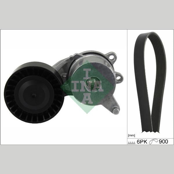 INA 529026810 V-Ribbed Belt Set