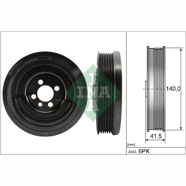 INA 544016310 Crankshaft Belt Pulley