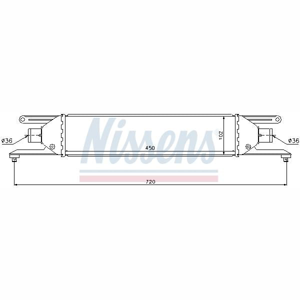 NISSENS NIS96631 Charge Air Cooler