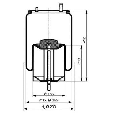 PETERS 084.258-71 Air Suspension Bellow