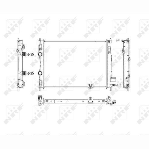 NRF NRF53756 Engine Radiator