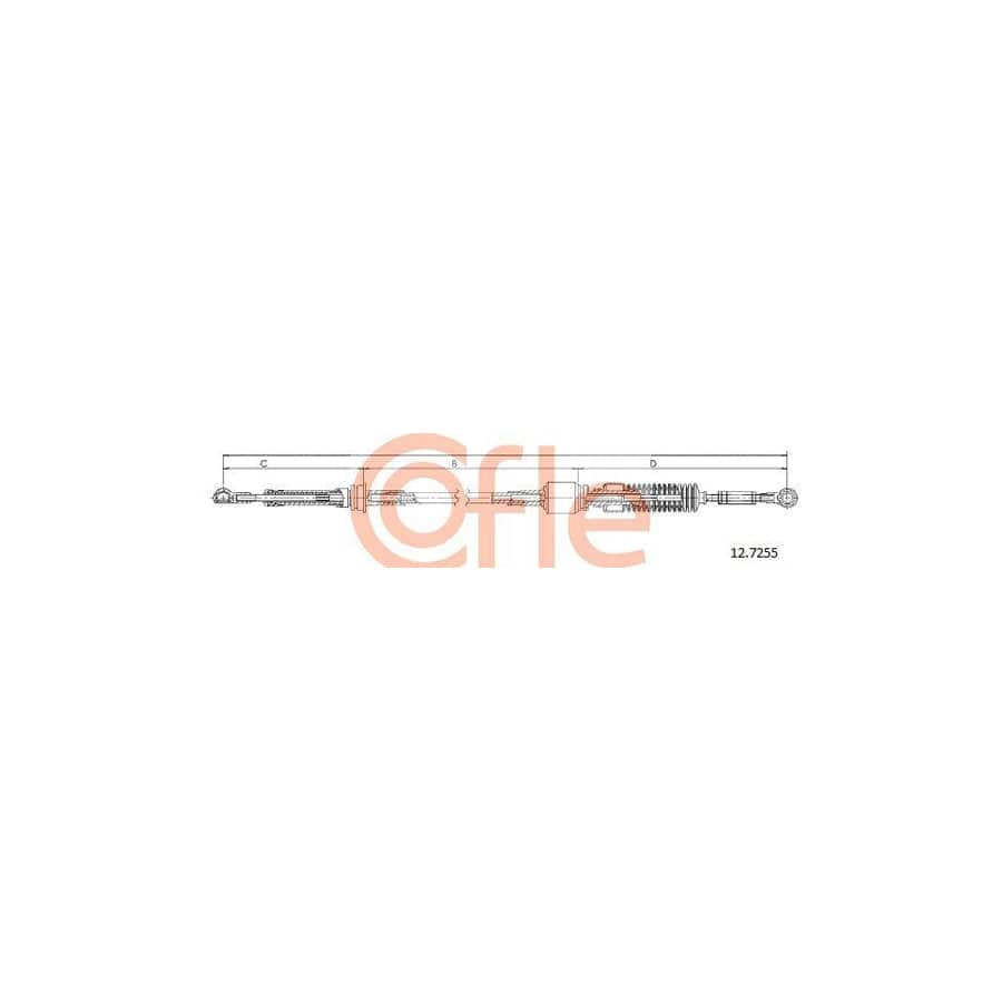 Cofle 12.7255 Cable, Manual Transmission for Fiat Punto II Hatchback (188)