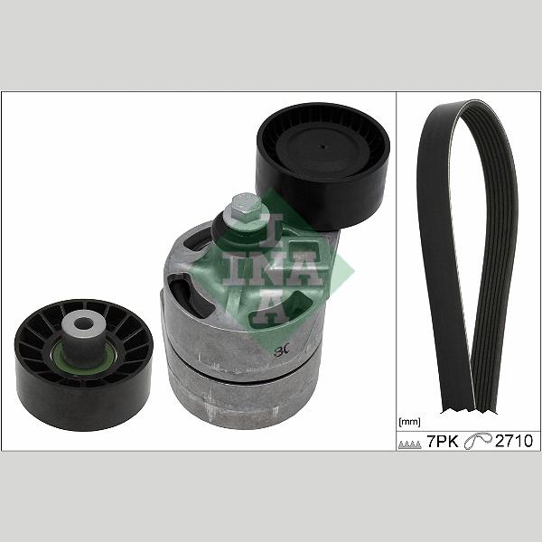 INA 529038810 V-Ribbed Belt Set