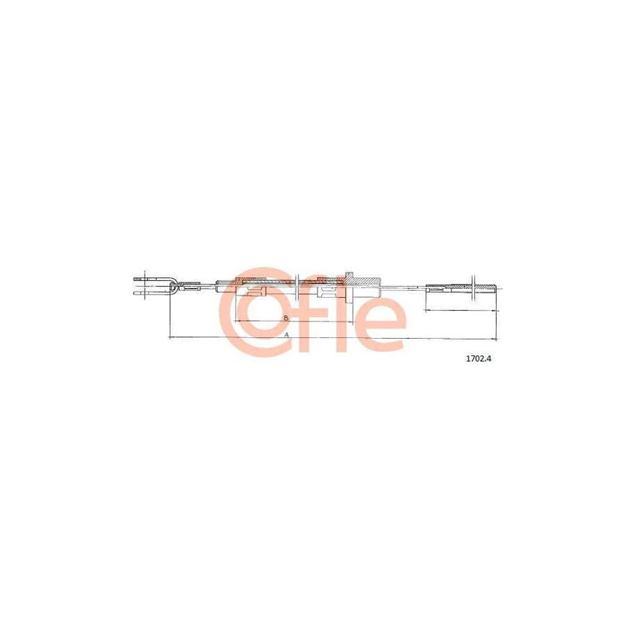 Cofle 1702.4 Clutch Cable for Iveco Daily
