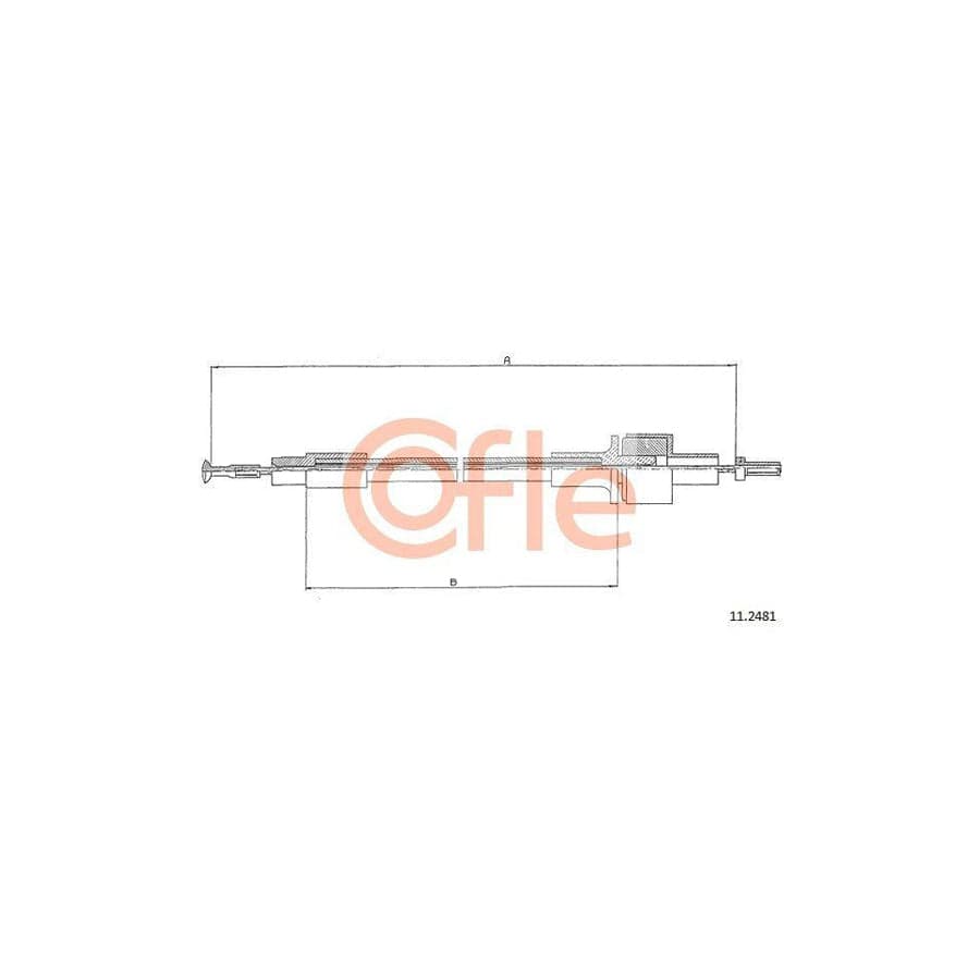 Cofle 92.11.2481 Clutch Cable