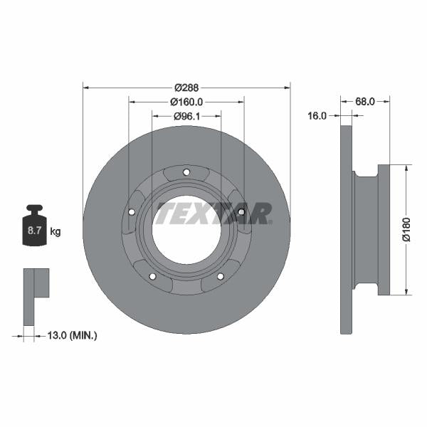 BLIC 6508-03-5514879K Brake Disc Splash Guard