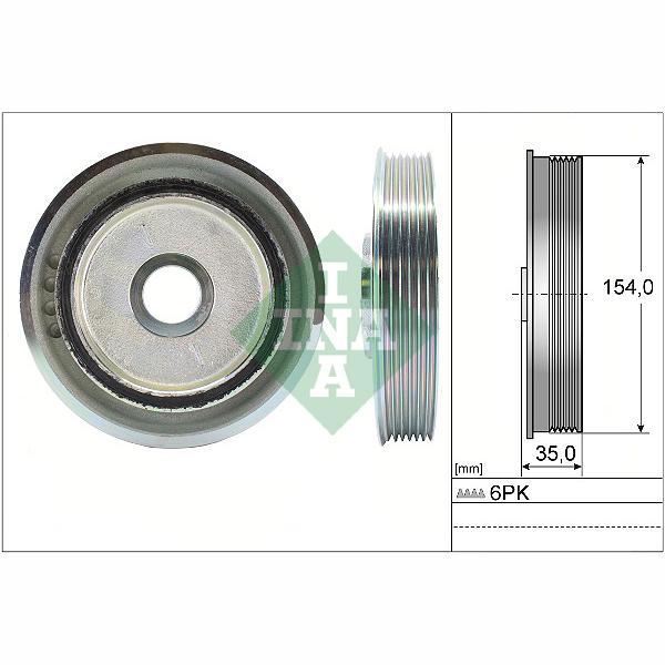 INA 544011210 Crankshaft Belt Pulley