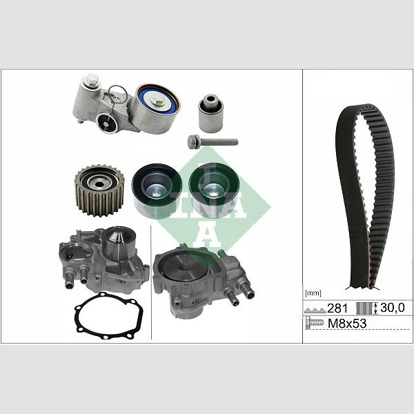 INA 530056330 Water Pump & Timing Belt Kit