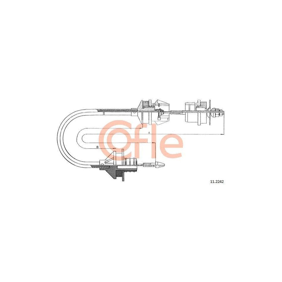 Cofle 11.2242 Clutch Cable for Citroen Xantia