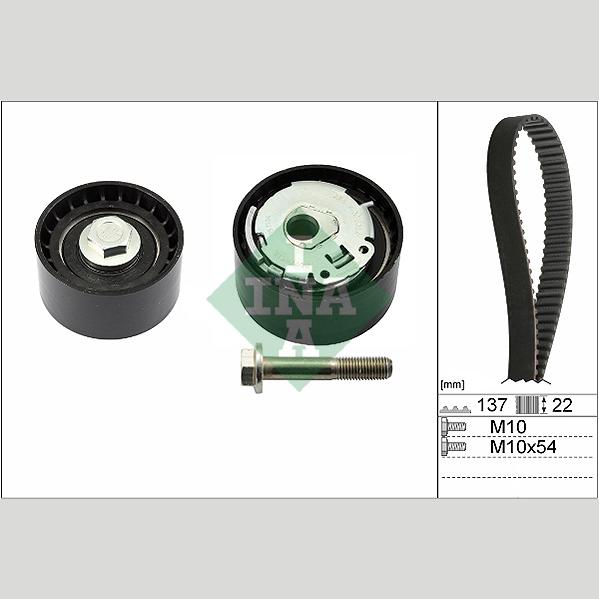 INA 530053610 Timing Belt Set