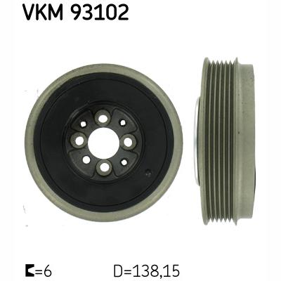 SKF VKM93102 Crankshaft Belt Pulley