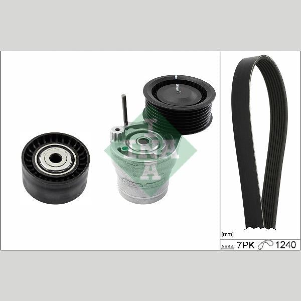 INA 529028210 V-Ribbed Belt Set