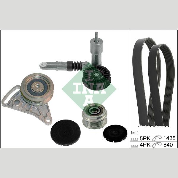 INA 529052320 V-Ribbed Belt Set