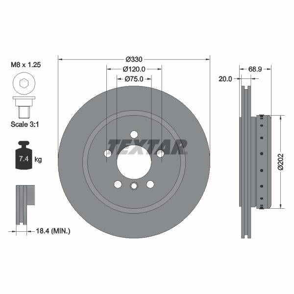 TRW MOTO ST1718 Brake Caliper Guide Sleeve Kit