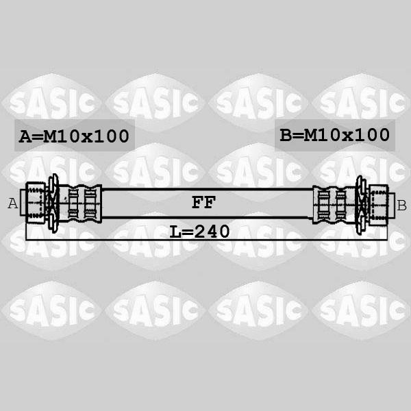 SASIC SAS6606119 Brake Hose