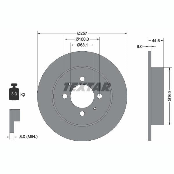 TEXTAR 92079900 Brake Disc