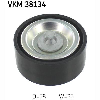 SKF VKM38134 V-Ribbed Belt Deflection/Guide Pulley