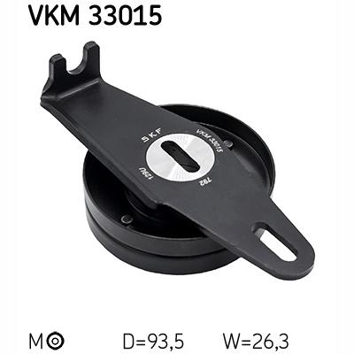 SKF VKM33015 V-Ribbed Belt Deflection/Guide Pulley