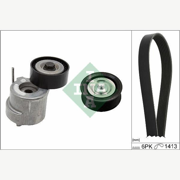INA 529030510 V-Ribbed Belt Set