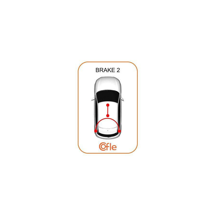 Cofle 92.11.5443 Hand Brake Cable for Ford Fiesta