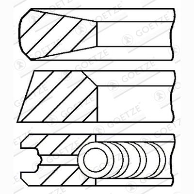 GOETZE 08-326307-00 Piston Ring Kit