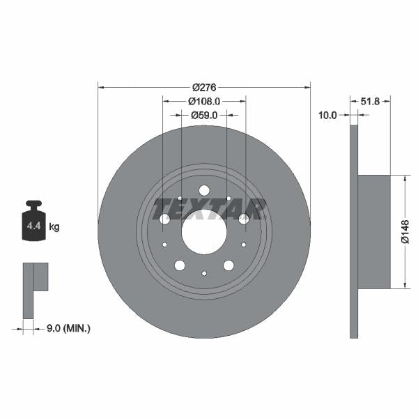 WABCO 4728809312 Brake Caliper Guide Bellow