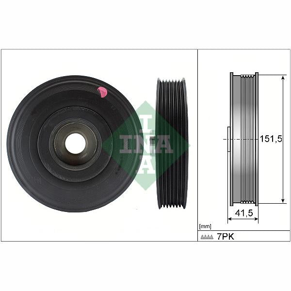INA 544008810 Crankshaft Belt Pulley