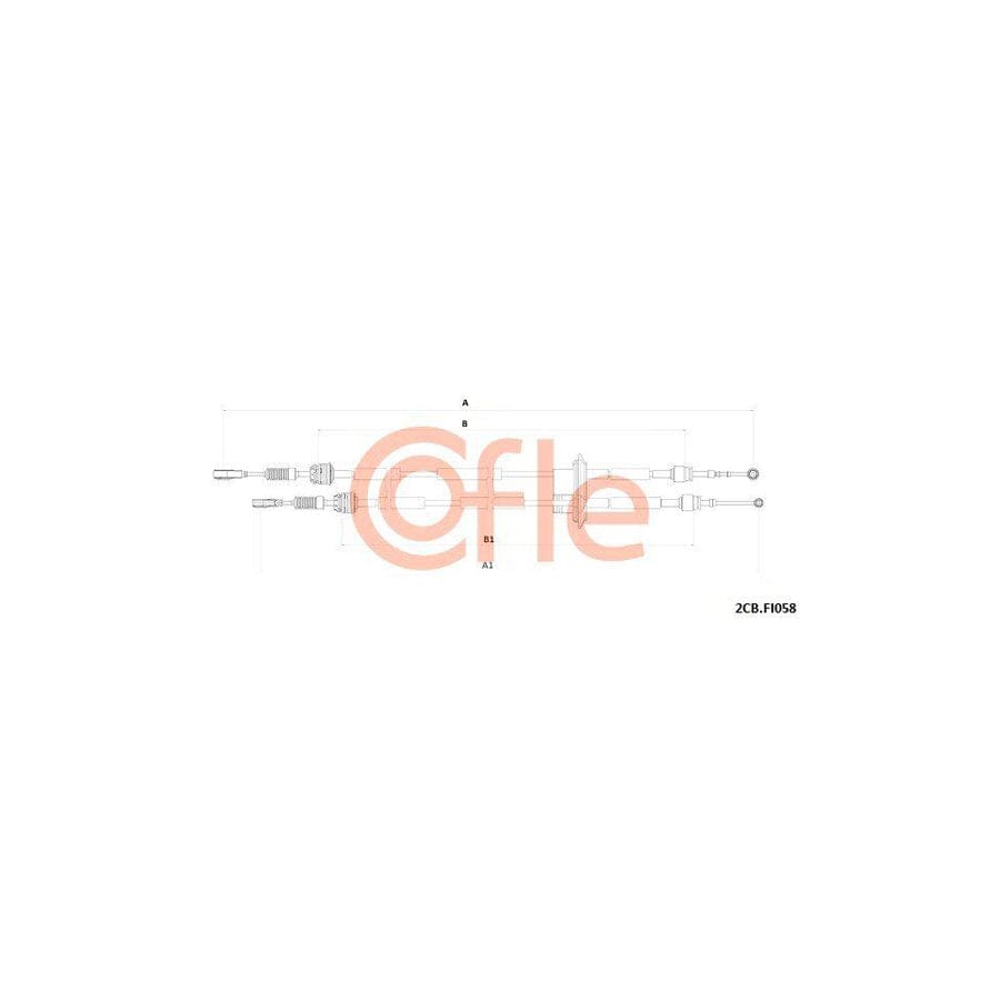 Cofle 92.2Cb.Fi058 Cable, Manual Transmission for Fiat 500 Hatchback (312)