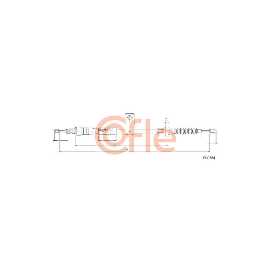 Cofle 17.0364 Hand Brake Cable