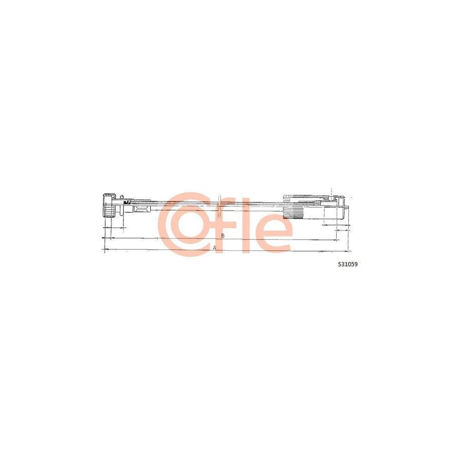 Cofle S31059 Speedometer Cable