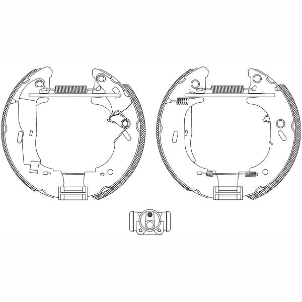 TEXTAR 84044202 Brake Shoe Set