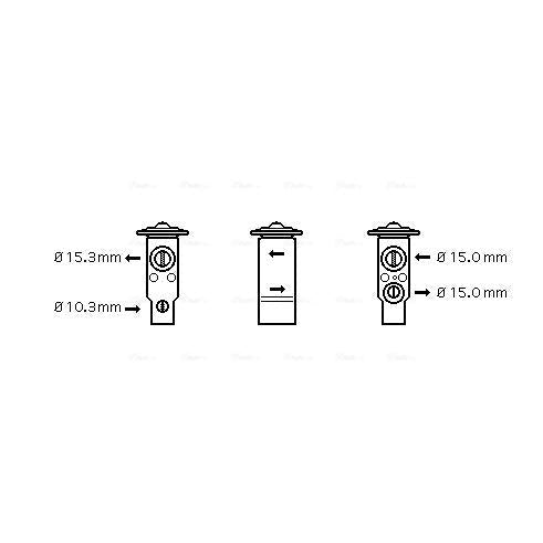 AVA COOLING TO1070AVA Air Conditioning Expansion Valve