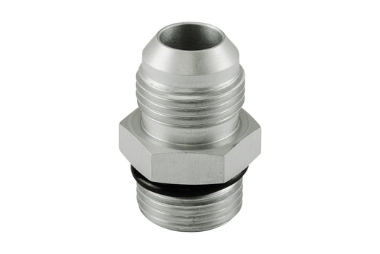 Fitting -10 AN Flare to -10 AN ORB Male Straight - Silver | ML Performance Car Parts