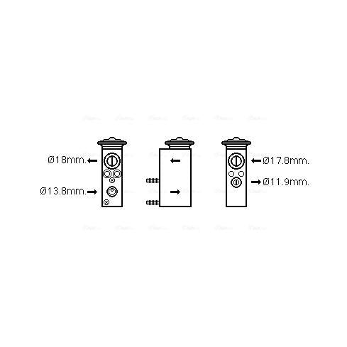 AVA COOLING MS1599AVA Air Conditioning Expansion Valve