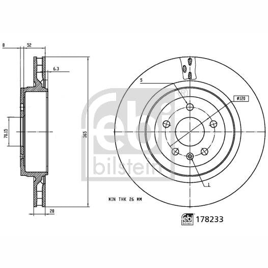 FEBI BILSTEIN FE178233 Brake Disc