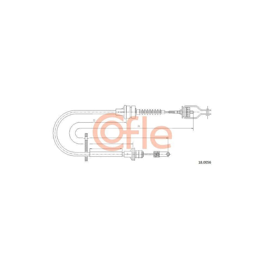 Cofle 18.0056 Clutch Cable for Nissan Primera
