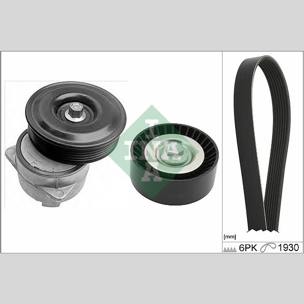 INA 529022110 V-Ribbed Belt Set