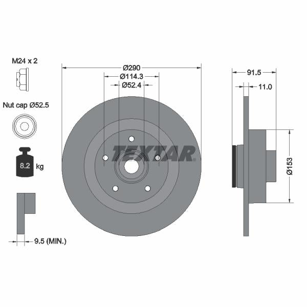 BLIC 6508-03-8109878K Brake Disc Splash Guard