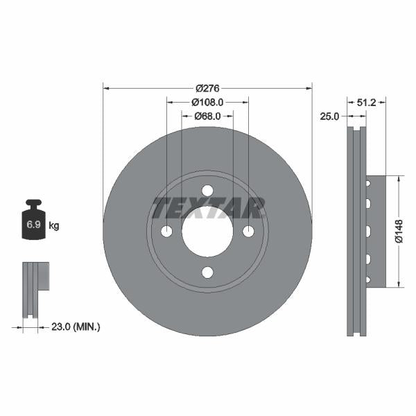 BLIC 6508-03-3528878K Brake Disc Splash Guard