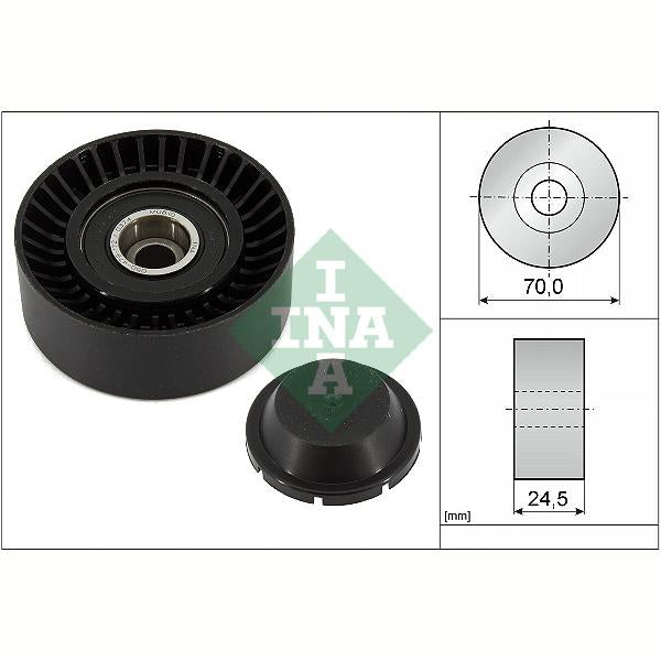 INA 532055210 V-Ribbed Belt Deflection/Guide Pulley