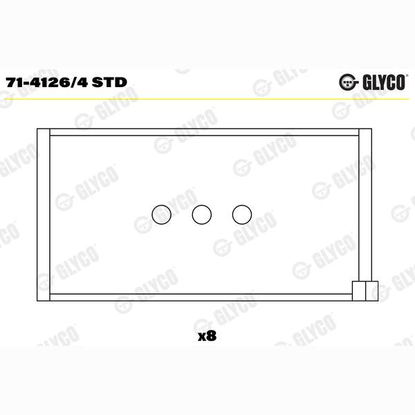 GLYCO 71-4126/4STD Connecting Rod Bearing