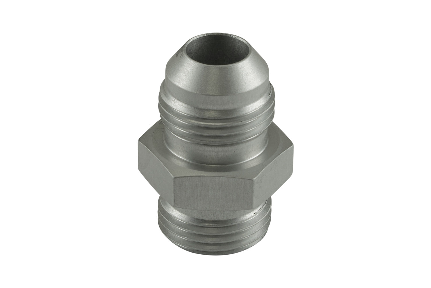 Fitting -8 AN Flare to -8 AN ORB Male Straight - Silver | ML Performance Car Parts