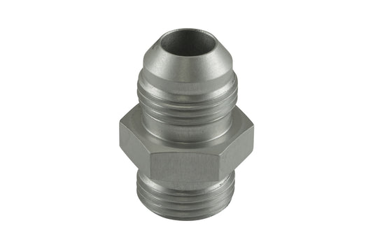 Fitting -8 AN Flare to -8 AN ORB Male Straight - Silver | ML Performance Car Parts