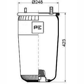 PETERS 084.125-71 Air Suspension Bellow
