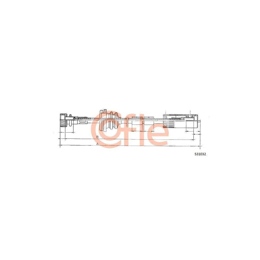 Cofle S31032 Speedometer Cable for VW Passat
