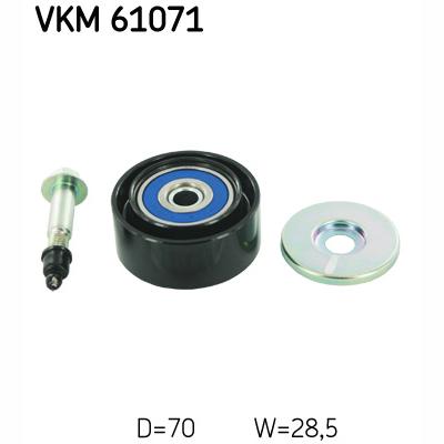 SKF VKM61071 V-Ribbed Belt Deflection/Guide Pulley