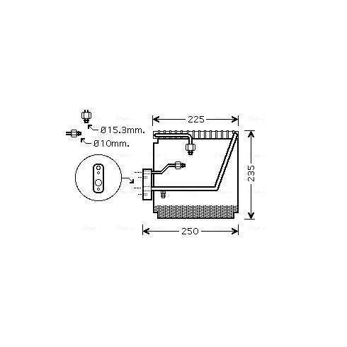 AVA COOLING HDV198AVA Air Conditioning Evaporator