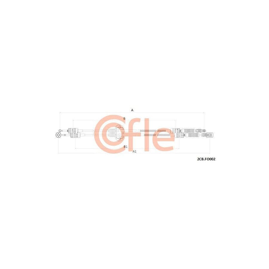 Cofle 92.2Cb.Fo002 Cable, Manual Transmission for Ford Focus