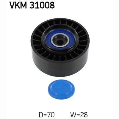 SKF VKM31008 V-Ribbed Belt Deflection/Guide Pulley