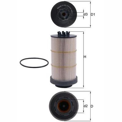 MAHLE KX80/1D Fuel Filter